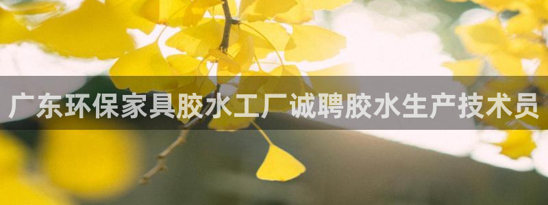 杏耀平台得专用通道：广东环保家具胶水工厂诚聘胶水生产技术员