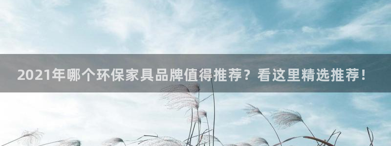 杏耀平台地址：2021年哪个环保家具品牌值得推荐？看这里精选